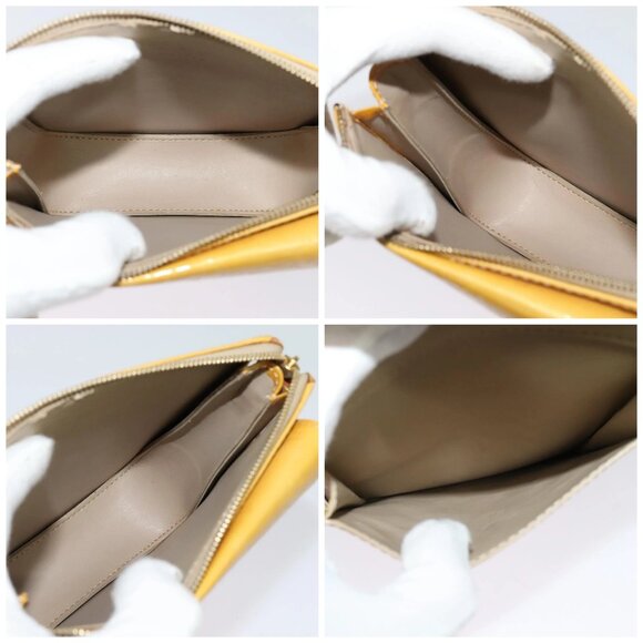 LOUIS VUITTON Monogram Vernis Motto Accessory Pouch Beige - Picture 15 of 16